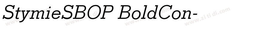 StymieSBOP BoldCon字体转换